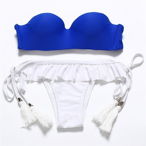 BANDEA push up swimsuit women swimwear brazilian bikini set print bathing suit halter top bikinis women 2019 biquini mujer