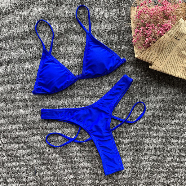 In-X Thong one piece swimsuit Sexy neon bikini 2020 High cut swimwear women Monokini Backless bodysuit One-piece suit Beach wear