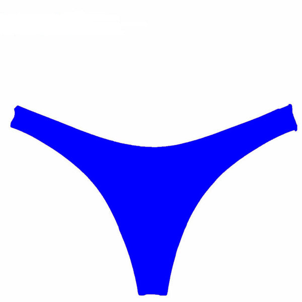 Brazilian Cheeky Bottom Thong V Swimsuit Bottom Bikini T-Back Swimwear Swim Shorts Beach Pants Hipster Briefs Thong Underwear
