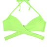 Women Chest Cross Bikini Top Swimwear Print Push Up Swimsuit Beach Sport Swimming Bra Sexy Halter Girls Solid Biquini T608