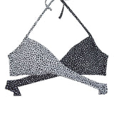 Women Chest Cross Bikini Top Swimwear Print Push Up Swimsuit Beach Sport Swimming Bra Sexy Halter Girls Solid Biquini T608
