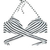 Women Chest Cross Bikini Top Swimwear Print Push Up Swimsuit Beach Sport Swimming Bra Sexy Halter Girls Solid Biquini T608