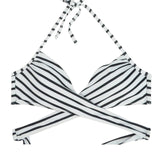 Women Chest Cross Bikini Top Swimwear Print Push Up Swimsuit Beach Sport Swimming Bra Sexy Halter Girls Solid Biquini T608