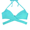 Women Chest Cross Bikini Top Swimwear Print Push Up Swimsuit Beach Sport Swimming Bra Sexy Halter Girls Solid Biquini T608