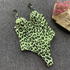 In-X Push up one piece swimsuit Bodysuit women Sexy snake print bikini 2020 High cut swimwear women monokini Padded bathing suit