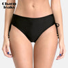 Charmleaks Women's Bikini Bottom Ladies Side Bandage Swim Trunks Sexy Swimwear Briefs Swimming Bottom