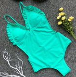 Women's Swimsuit Women Bathing Suit One Piece Suit Sexy Swimming Costume Padded Monokini Swimwear Bikini Push Up Bra 2020 New