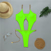 In-X High cut one piece swimsuit female Sexy monokini Chain bikini 2020 Hollow out swimwear women Bodysuit one-piece suits new
