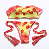 BANDEA push up swimsuit women swimwear brazilian bikini set print bathing suit halter top bikinis women 2019 biquini mujer