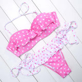 BANDEA push up swimsuit women swimwear brazilian bikini set print bathing suit halter top bikinis women 2019 biquini mujer