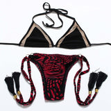BANDEA push up swimsuit women swimwear brazilian bikini set print bathing suit halter top bikinis women 2019 biquini mujer