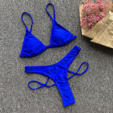 In-X Thong one piece swimsuit Sexy neon bikini 2020 High cut swimwear women Monokini Backless bodysuit One-piece suit Beach wear