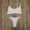 In-X Thong one piece swimsuit Sexy neon bikini 2020 High cut swimwear women Monokini Backless bodysuit One-piece suit Beach wear