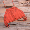 Bikini Top Handmade Crochet Women Boho Beach Bralette Solid Halter Knitted Swimsuit Brazilian Bikinis Bathing Suit Top