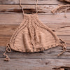 Bikini Top Handmade Crochet Women Boho Beach Bralette Solid Halter Knitted Swimsuit Brazilian Bikinis Bathing Suit Top