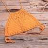 Bikini Top Handmade Crochet Women Boho Beach Bralette Solid Halter Knitted Swimsuit Brazilian Bikinis Bathing Suit Top