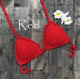 Sexy Bikini Top Crochet Strips Bandage Swimwear Beachwear Women Bikini Tops Swimsuit Female bathing suit biquinis feminino 2019