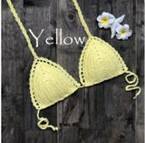 Sexy Bikini Top Crochet Strips Bandage Swimwear Beachwear Women Bikini Tops Swimsuit Female bathing suit biquinis feminino 2019