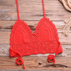 Have Lining Womans Bikini Top Sexy Crochet Knit Separate Female Swimsuit Push Up Bra Beachwear Plus Size Bathing Suits