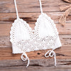 Have Lining Womans Bikini Top Sexy Crochet Knit Separate Female Swimsuit Push Up Bra Beachwear Plus Size Bathing Suits