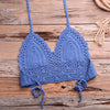 Have Lining Womans Bikini Top Sexy Crochet Knit Separate Female Swimsuit Push Up Bra Beachwear Plus Size Bathing Suits