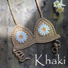 9 Color 2019 Sexy Bikini Top Women's Halter Neck Crop Top V Knit Crochet Cami Summer Fashion Bikini Lace Crochet Hollow Out Bra