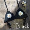 9 Color 2019 Sexy Bikini Top Women's Halter Neck Crop Top V Knit Crochet Cami Summer Fashion Bikini Lace Crochet Hollow Out Bra