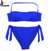 EONAR Bikini 2020 Solid Women Swimsuit  Brazilian Cut Bottom Bikini Set Push Up Swimwear Femme Bathing Suits Sport Beach Wear