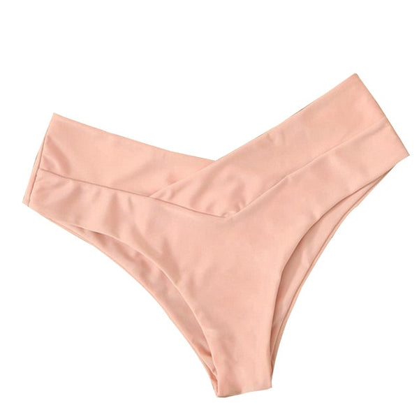 Black Bikini Panty For Women Swim Bottom Sexy Low Waist Bikini Bottom