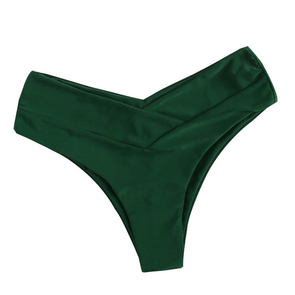 Black Bikini Panty For Women Swim Bottom Sexy Low Waist Bikini Bottom