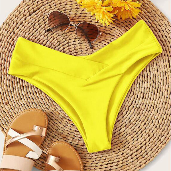 Black Bikini Panty For Women Swim Bottom Sexy Low Waist Bikini Bottom