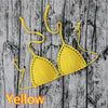 11 Color Beach Crochet Bikini Tops Beach Push up OR Interlining Beach Women Swimwear Top