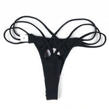 Brazilian Cheeky Bottom Thong V Swimsuit Bottom Bikini T-Back Swimwear Swim Shorts Beach Pants Hipster Briefs Thong Underwear