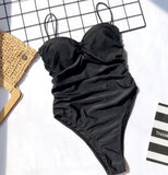 Meihuida Sexy Swimwear 2020 High Leg Cut Swimming Suit For Women Leopard Print Solid Swimsuit Padded Push-up Bikini Set