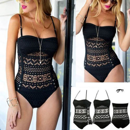 Aipbunny Bohemia Print Retro Front Zipper One Piece Swimsuits Sexy Woman Monokini Female bodysuit Bathing Suits Swimwear Bikinis